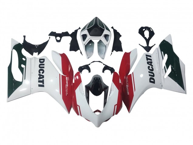 2011-2014 White Red Glossy Black Ducati Panigale 899 Motorcycle Fairings