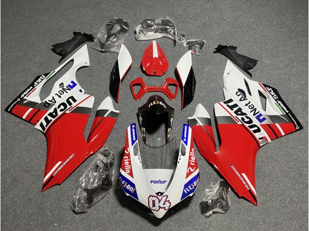 2011-2014 White Red Blue Glossy Black Flex-Box Valsir 04 Ducati Panigale 899/1199 Motorcycle Fairings