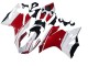 2011-2014 White Red Glossy Black Ducati 1199 Motorcycle Fairings