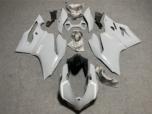 2011-2014 Light Nardo Grey White Corse Ducati 1199 Motorcycle Fairings