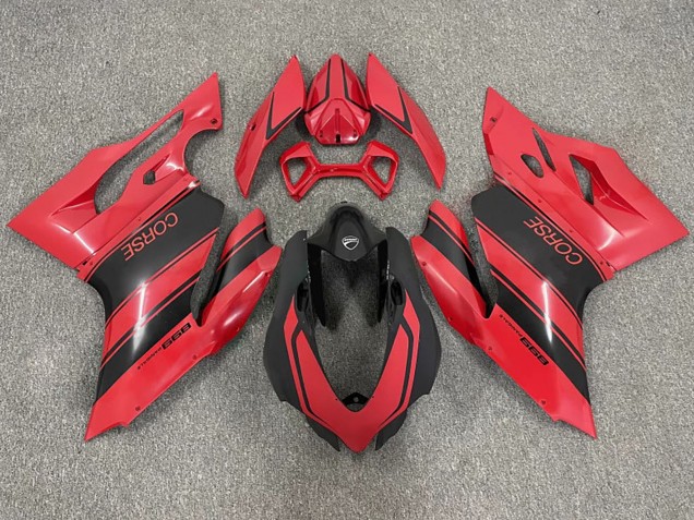 2003-2004 Red Glossy Black Corse Ducati 999 Motorcycle Fairings