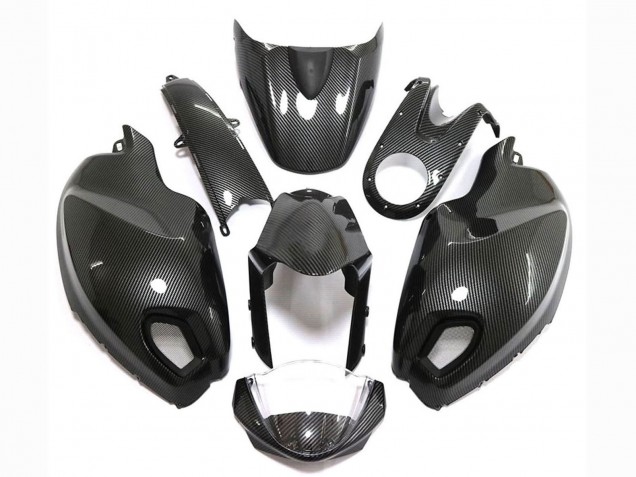 2008-2012 Black Carbon Fiber Style Ducati Monster 696 796 1100 1100S Motorcycle Fairings