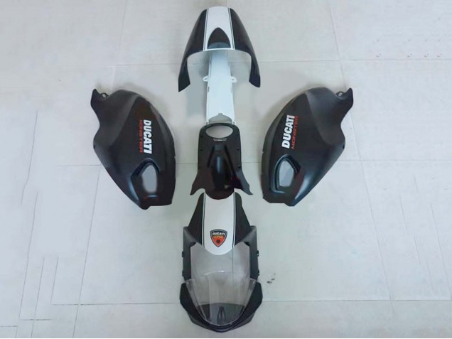 2008-2012 White Matte Black Ducati Monster 696 796 1100 1100S Motorcycle Fairings
