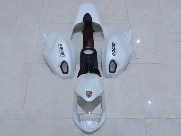 2008-2012 White Ducati Monster 696 796 1100 1100S Motorcycle Fairing