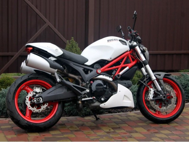 2008-2012 White Ducati Monster 696 796 1100 1100S Motorcycle Fairings