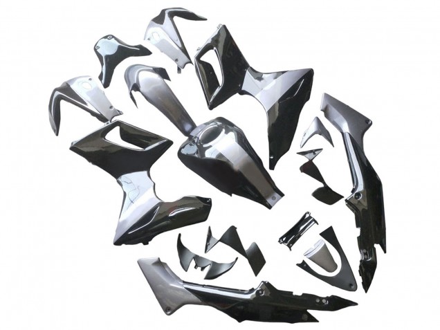 2002-2006 Silver Glossy Black Honda CBR125R Motorcycle Fairings
