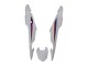2013-2015 White Red Blue HRC Honda CBR500R Motorcycle Fairings