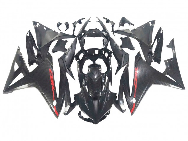 2016-2018 Black Carbon Fiber Red Honda CBR500R Motorcycle Fairings