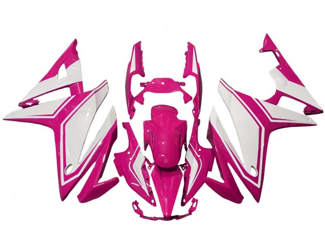 2016-2018 Pink White Honda CBR500R Motorcycle Fairings