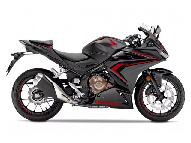 2019-2023 Matte Black Red Honda CBR500R Motorcycle Fairings