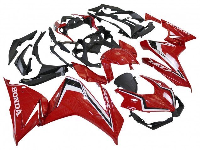 2019-2023 Red White Black Honda CBR500R Motorcycle Fairings