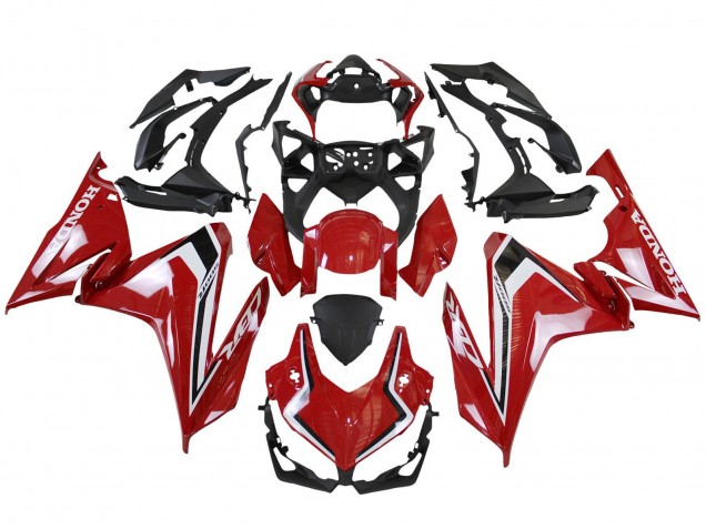 2019-2023 Red White Black Honda CBR500R Motorcycle Fairings