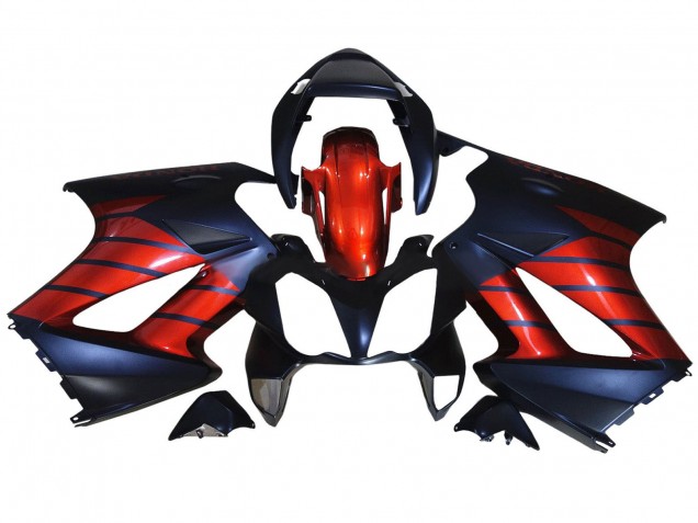 2002-2013 Red Blue Matte Black Honda VFR 800 Motorcycle Fairings