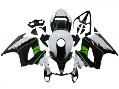 2002-2013 White Green Glossy Black Honda VFR 800 Motorcycle Fairings