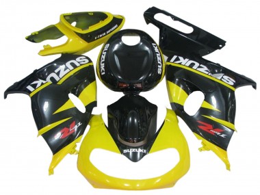 1998-2003 Glossy Black Yellow Suzuki TL1000R Motorcycle Fairings