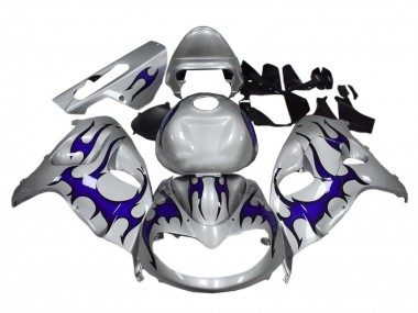 1998-2003 Silver Blue Suzuki TL1000R Motorcycle Fairings