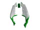 1996-2003 White Green Black Kawasaki ZX7R Motorcycle Fairings