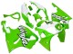 1996-2003 White Green Kawasaki ZX7R Motorcycle Fairings