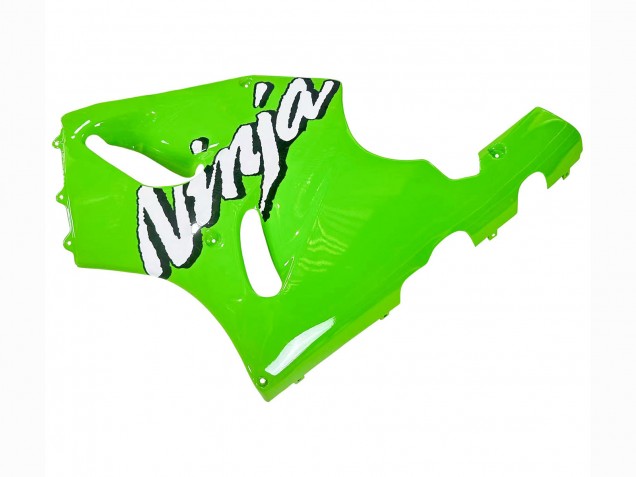 1996-2003 White Green Kawasaki ZX7R Motorcycle Fairings