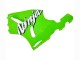 1996-2003 White Green Kawasaki ZX7R Motorcycle Fairings