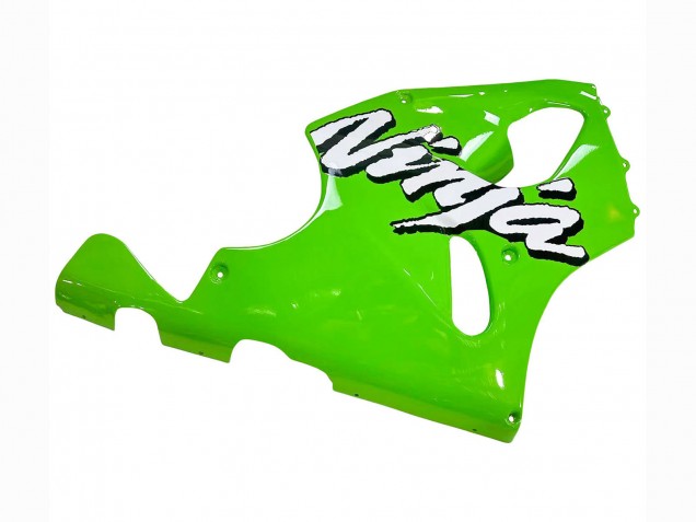 1996-2003 White Green Kawasaki ZX7R Motorcycle Fairings