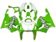 1996-2003 White Green Kawasaki ZX7R Motorcycle Fairings
