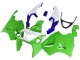 1996-2003 White Green Blue Kawasaki ZX7R Motorcycle Fairings