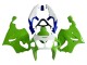 1996-2003 White Green Blue Kawasaki ZX7R Motorcycle Fairings