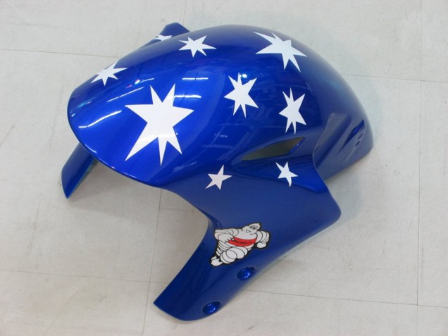 2004-2005 White Red Glossy Black Blue Star Honda CBR1000RR Motorcycle Fairings
