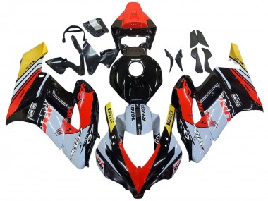 2004-2005 Yellow Red White Glossy Red Bull Repsol HRC Honda CBR1000RR Motorcycle Fairings
