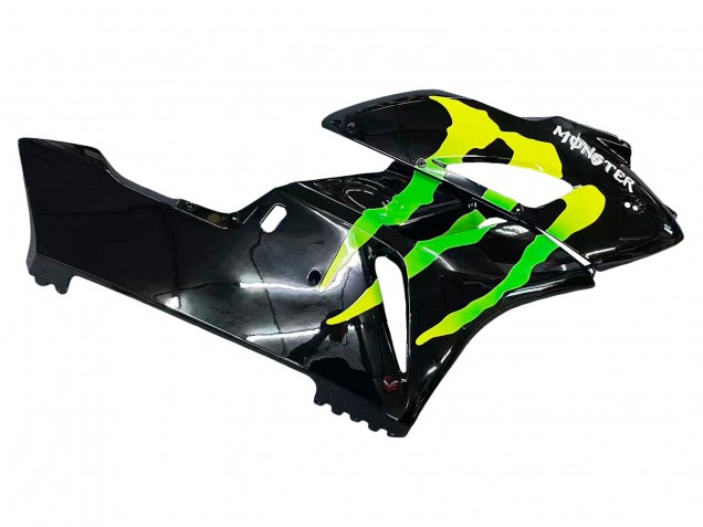 2004-2005 Glossy Black Yellow Green Monster Honda CBR1000RR Motorcycle Fairings