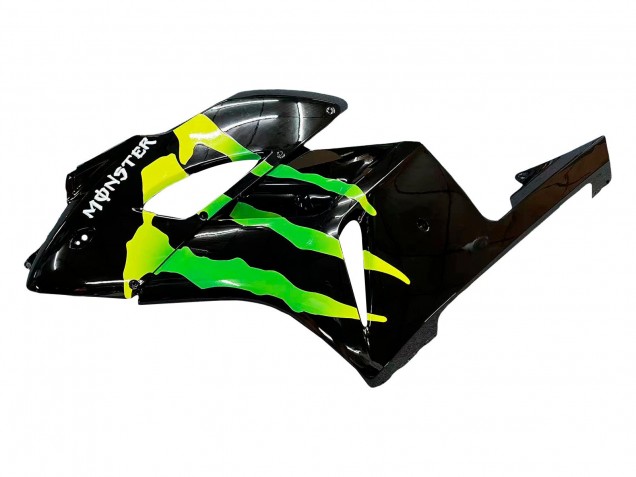 2004-2005 Glossy Black Yellow Green Monster Honda CBR1000RR Motorcycle Fairings
