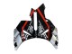 2004-2005 Silver Glossy Black Red Stripe Honda CBR1000RR Motorcycle Fairings