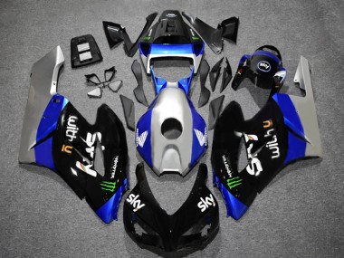 2004-2005 Silver Blue Glossy Black Green Monster Sky Honda CBR1000RR Motorcycle Fairings