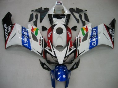 2004-2005 White Blue Red Glossy Black Star EuroBet Lee Honda CBR1000RR Motorcycle Fairings