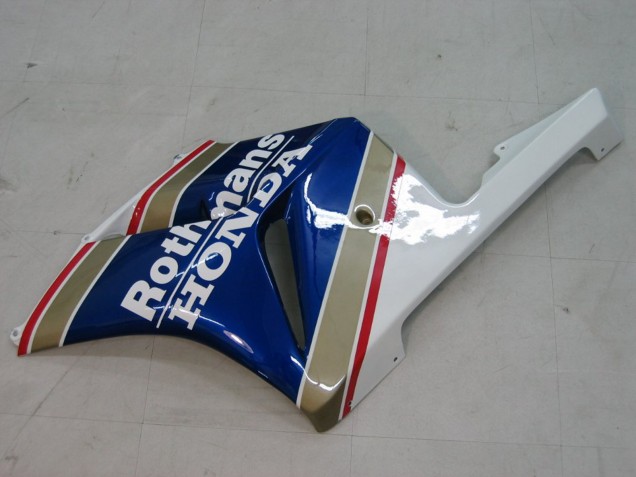 2004-2005 White Blue Gold Rothmans Honda CBR1000RR Motorcycle Fairings