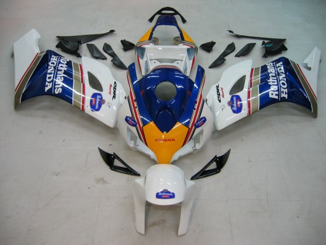 2004-2005 White Blue Gold Rothmans Honda CBR1000RR Motorcycle Fairings