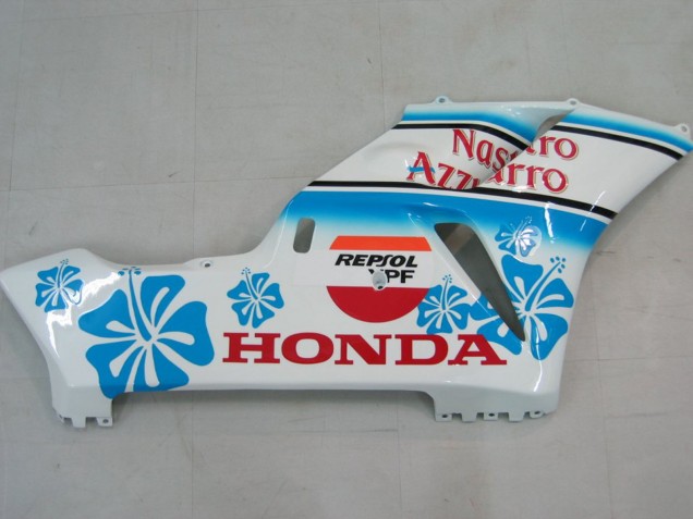 2004-2005 White Blue Snow Nastro Azzurro 46 Honda CBR1000RR Motorcycle Fairings