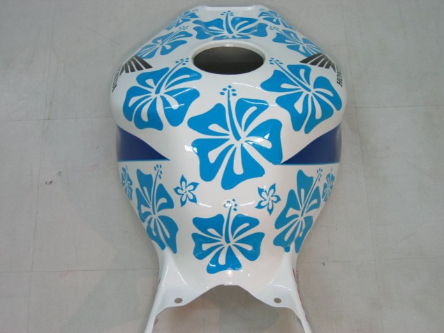 2004-2005 White Blue Snow Nastro Azzurro 46 Honda CBR1000RR Motorcycle Fairings