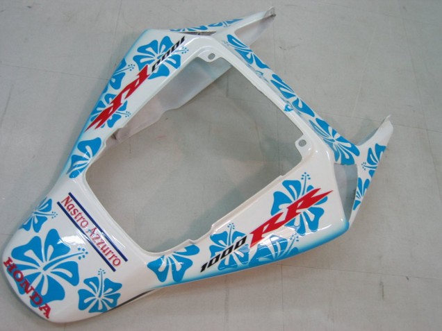 2004-2005 White Blue Snow Nastro Azzurro 46 Honda CBR1000RR Motorcycle Fairings
