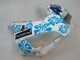 2004-2005 White Blue Snow Nastro Azzurro 46 Honda CBR1000RR Motorcycle Fairings