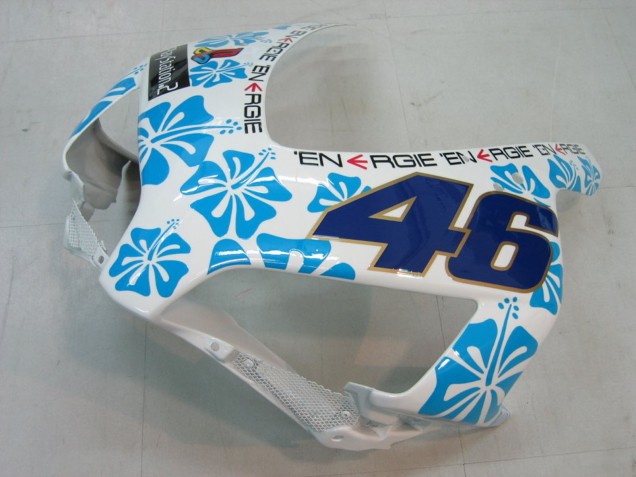 2004-2005 White Blue Snow Nastro Azzurro 46 Honda CBR1000RR Motorcycle Fairings