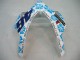 2004-2005 White Blue Snow Nastro Azzurro 46 Honda CBR1000RR Motorcycle Fairings