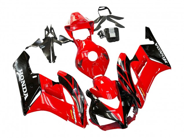 2004-2005 Red Glossy Black Racing Honda CBR1000RR Motorcycle Fairings