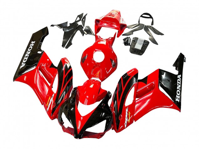 2004-2005 Red Glossy Black Racing Honda CBR1000RR Motorcycle Fairings
