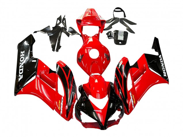 2004-2005 Red Glossy Black Racing Honda CBR1000RR Motorcycle Fairings