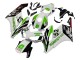 2004-2005 White Green Glossy Black Hannspree 52 Honda CBR1000RR Motorcycle Fairings