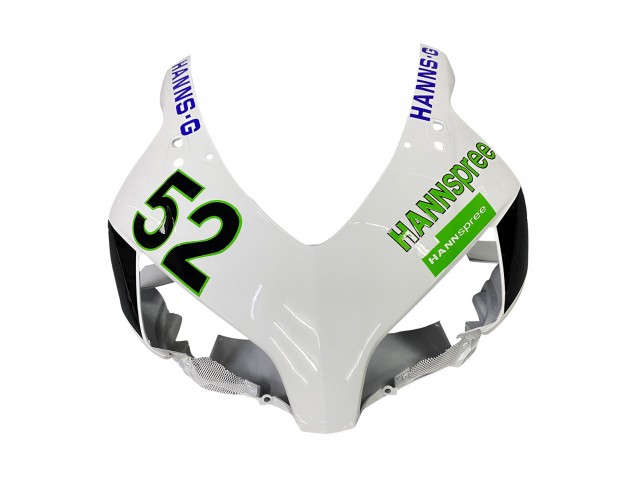 2004-2005 White Green Glossy Black Hannspree 52 Honda CBR1000RR Motorcycle Fairings