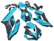 2004-2005 Light Blue Glossy Black Honda CBR1000RR Motorcycle Fairings