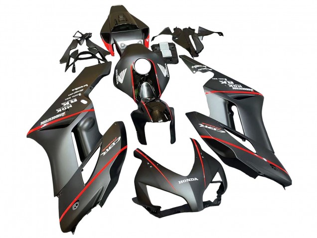 2004-2005 Glossy Black Glossy Grey Red Stripe Honda CBR1000RR Motorcycle Fairings